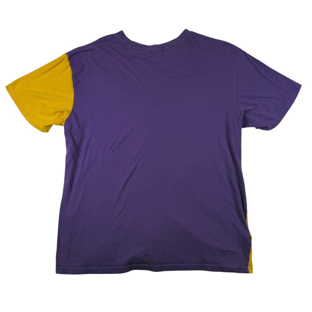Mitchell & Ness Los Angeles Lakers NBA Colorblock Tee Mens Medium - Picture 6 of 8